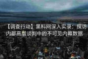 【调查行动】黑料网深入实录：探访内部高层谈判中的不可见内幕数据
