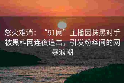 怒火难消：“91网”主播因抹黑对手被黑料网连夜追击，引发粉丝间的网暴浪潮
